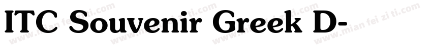 ITC Souvenir Greek D字体转换